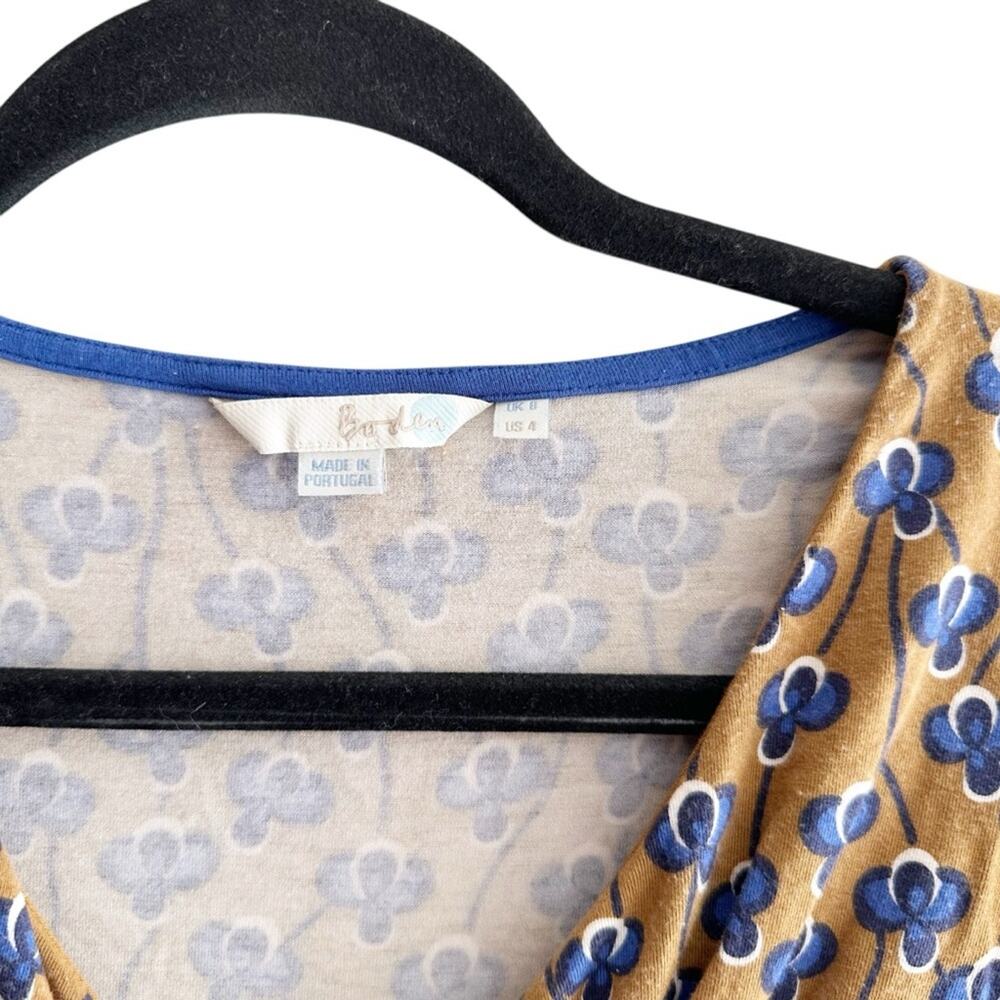 Boden V-Neck Short Floral Jersey Dress - Picture 4 of 7